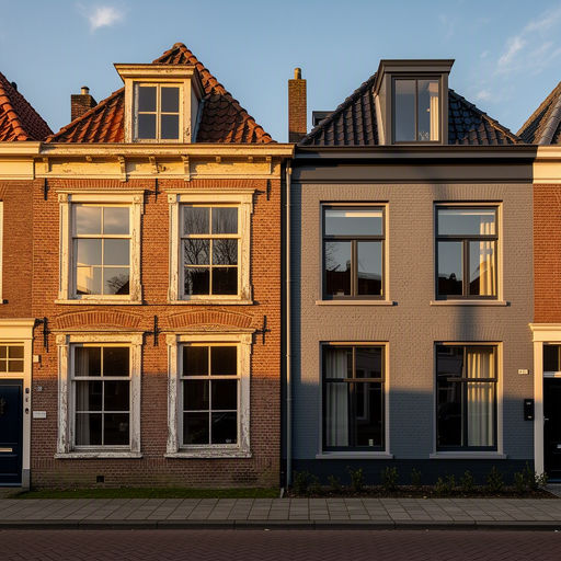 Monteur zet nieuwe kunststof kozijnen in een woning in Wassenaar