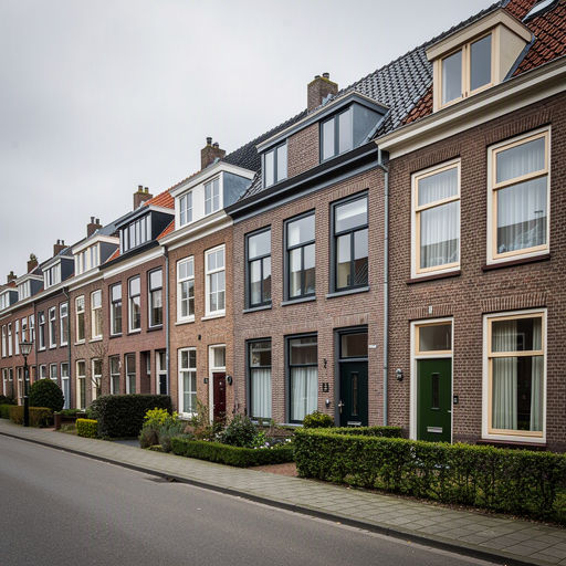 Monteur plaatst kunststof kozijnen bij een woning in Wassenaar