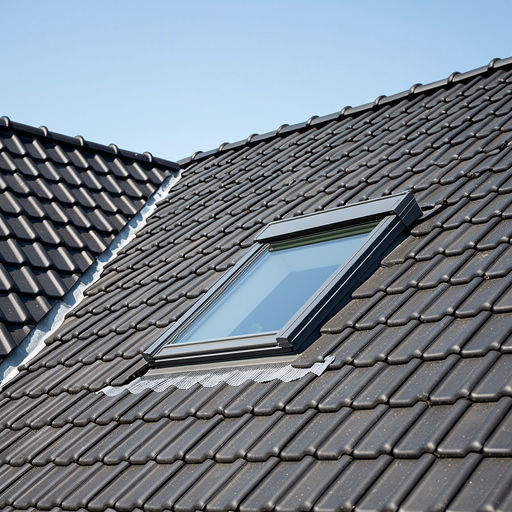 Wit kantelbaar kunststof dakraam met HR++ glas in een zolderkamer