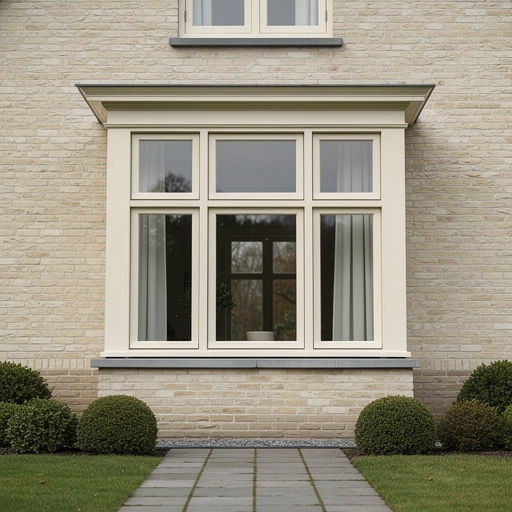 Antraciet kunststof kozijnen aan een gerenoveerde woning