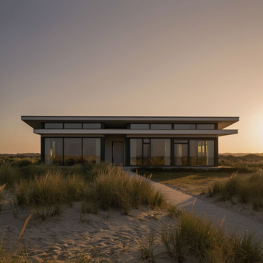 Nieuwbouwwoning in Leiderdorp met donkere kunststof puien en veel glas