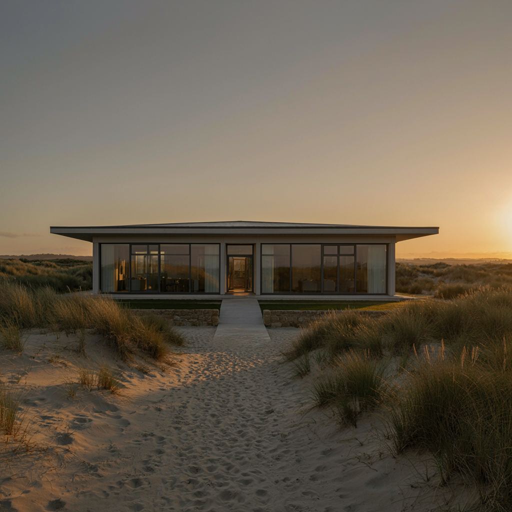Nieuwe woning in Wateringen met zwarte kunststof kozijnen en verdiepingshoge gevelramen